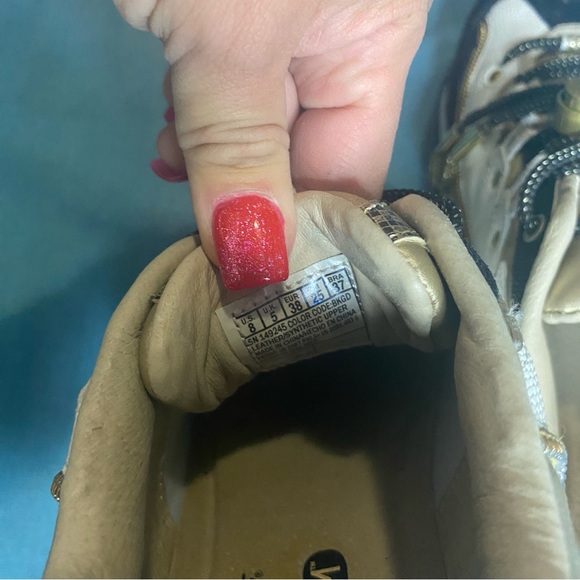 Skechers D’lites glamorous limited edition gold/white/black womens size 8 - Picture 9 of 13